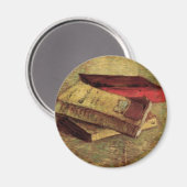 Vincent van Gogh - Stilleven met drie boeken Magneet (Voorkant / Achterkant)
