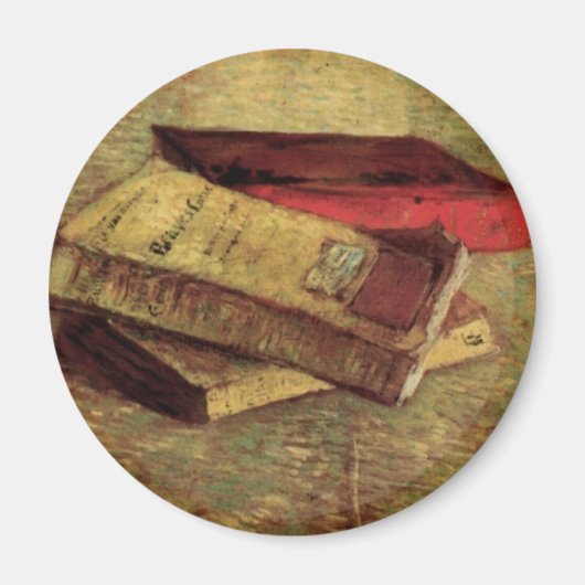 Vincent van Gogh - Stilleven met drie boeken Magneet (Voorkant)