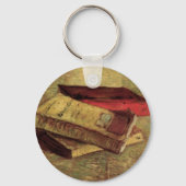 Vincent van Gogh - Stilleven met drie boeken Sleutelhanger (Voorkant)