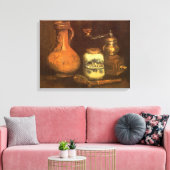Vincent van Gogh - Stilleven met een koffiemolen Canvas Afdruk (Insitu (Woonkamer))