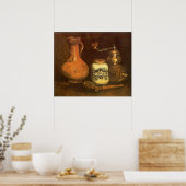 Vincent van Gogh - Stilleven met een koffiemolen Poster (Keuken)