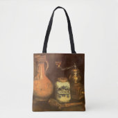 Vincent van Gogh - Stilleven met een koffiemolen Tote Bag (Voorkant)