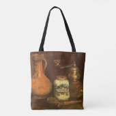 Vincent van Gogh - Stilleven met een koffiemolen Tote Bag (Achterkant)
