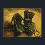 Vincent van Gogh - Stilleven met een paar schoenen Briefkaart<br><div class="desc">Een Paar of Shoes (1886) van Vincent van Gogh is een Post Impressionisme mooie kunst die nog steeds het leven schildert. Een stilstaand leven van een oud paar boerenschoenen of werklaarzen. Over de kunstenaar: Vincent Willem van Gogh (1853-1890) was een Post Impressionistische schilder wiens werk het meest opmerkelijk was voor...</div>