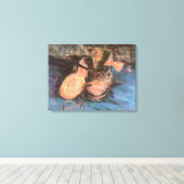 Vincent van Gogh - Stilleven met een paar schoenen Canvas Afdruk (Insitu (Houten vloer))