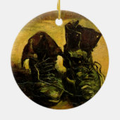 Vincent van Gogh - Stilleven met een paar schoenen Keramisch Ornament (Achterkant)