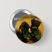 Vincent van Gogh - Stilleven met een paar schoenen Ronde Button 5,7 Cm (Voorkant /achterkant)