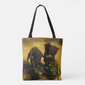 Vincent van Gogh - Stilleven met een paar schoenen Tote Bag (Achterkant)