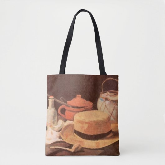 Vincent van Gogh - Stilleven met gele strohoed Tote Bag (Voorkant)