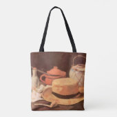 Vincent van Gogh - Stilleven met gele strohoed Tote Bag (Achterkant)