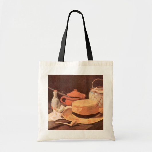 Vincent van Gogh - Stilleven met gele strohoed Tote Bag (Voorkant)