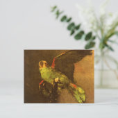 Vincent van Gogh - Stilleven met groene papegaai Briefkaart (Staand voorkant)