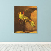 Vincent van Gogh - Stilleven met groene papegaai Canvas Afdruk (Insitu (Houten vloer))