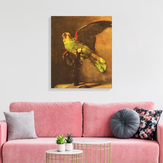 Vincent van Gogh - Stilleven met groene papegaai Canvas Afdruk (Insitu (Woonkamer))