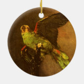 Vincent van Gogh - Stilleven met groene papegaai Keramisch Ornament (Achterkant)