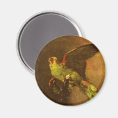 Vincent van Gogh - Stilleven met groene papegaai Magneet (Voorkant / Achterkant)