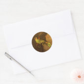 Vincent van Gogh - Stilleven met groene papegaai Ronde Sticker (Envelop)