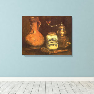 Vincent van Gogh - Stilleven met koffiemolen Canvas Afdruk