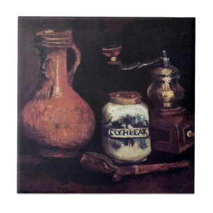 Vincent Van Gogh - Stilleven met koffiemolen Tegeltje