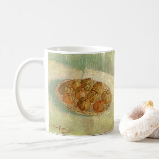 Vincent van Gogh - Stilleven met mand appels Koffiemok (Met donut)