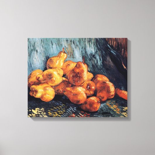 Vincent Van Gogh - Stilleven met peren Fijne Kunst Canvas Afdruk (Voorkant)