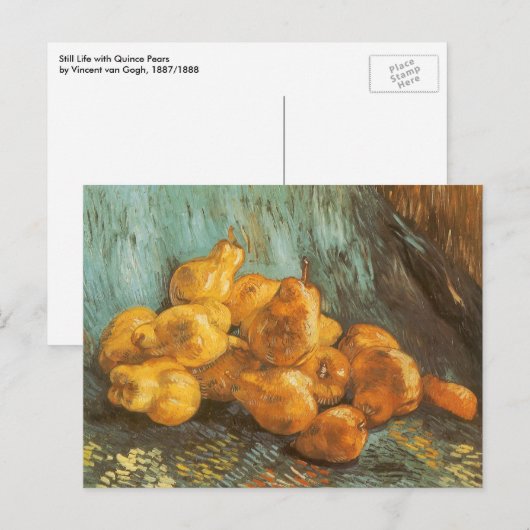 Vincent van Gogh - Stilleven met Quince Pears Briefkaart (Voorkant / Achterkant)