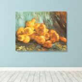 Vincent van Gogh - Stilleven met Quince Pears Canvas Afdruk (Insitu (Houten vloer))
