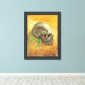 Vincent van Gogh - Stilleven met schedel Canvas Afdruk (Insitu (Houten vloer))