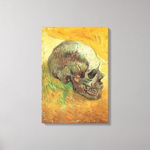 Vincent van Gogh - Stilleven met schedel Canvas Afdruk