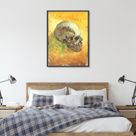 Vincent van Gogh - Stilleven met schedel Canvas Afdruk (Insitu (Slaapkamer))