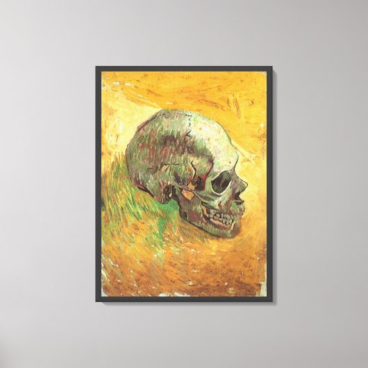 Vincent van Gogh - Stilleven met schedel Canvas Afdruk (Voorkant)