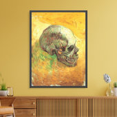 Vincent van Gogh - Stilleven met schedel Canvas Afdruk (Insitu (Woonkamer))