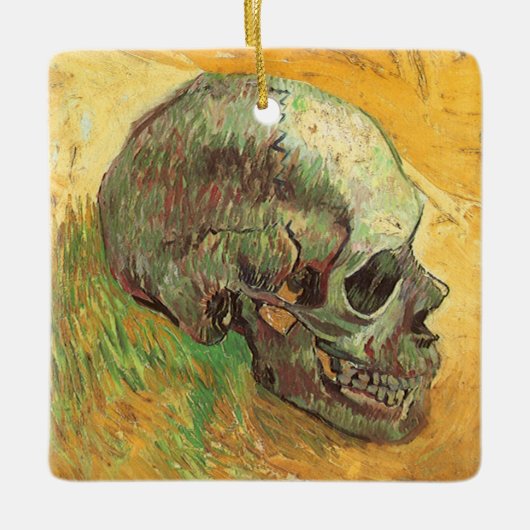 Vincent van Gogh - Stilleven met schedel Keramisch Ornament (Voorkant)