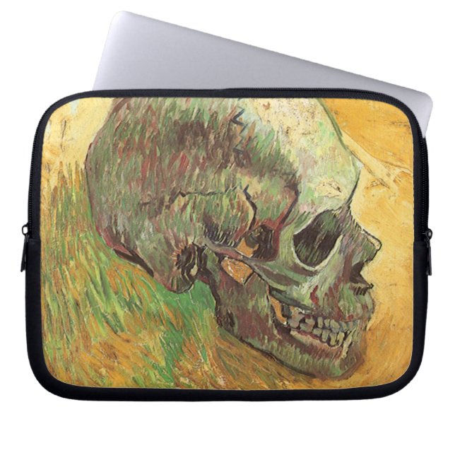 Vincent van Gogh - Stilleven met schedel Laptop Sleeve (Voorkant)