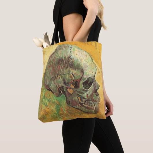 Vincent van Gogh - Stilleven met schedel Tote Bag (Dichtbij)
