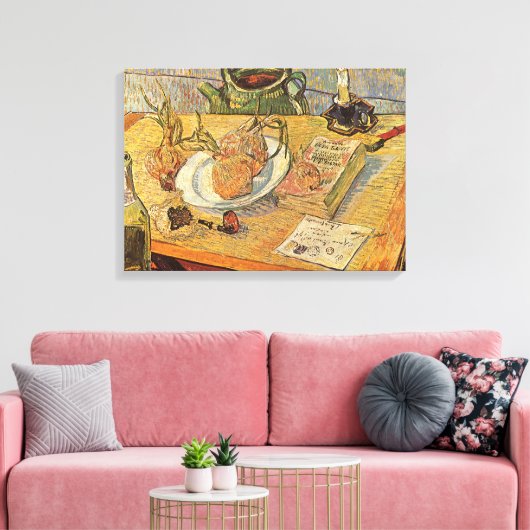 Vincent van Gogh - Stilleven met tekenbord Canvas Afdruk (Insitu (Woonkamer))