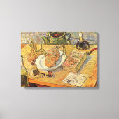 Vincent van Gogh - Stilleven met tekenbord Canvas Afdruk (Voorkant)