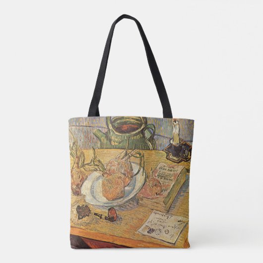 Vincent van Gogh - Stilleven met tekentafel Tote Bag (Achterkant)