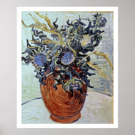 Vincent van Gogh | Stilleven met Thistles, 1890 Poster (Voorkant)