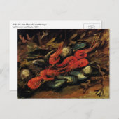 Vincent van Gogh - Stilleven Mosselen en garnalen Briefkaart (Voorkant / Achterkant)