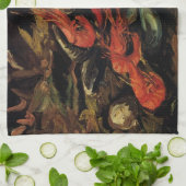 Vincent van Gogh - Stilleven Mosselen en garnalen Theedoek (Gevouwen)