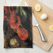 Vincent van Gogh - Stilleven Mosselen en garnalen Theedoek (Quarter Fold)
