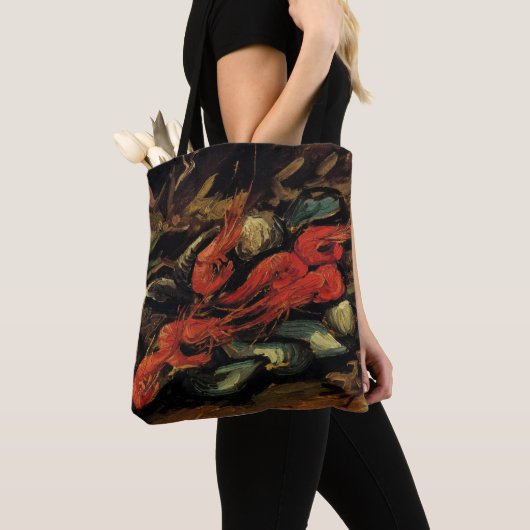 Vincent van Gogh - Stilleven Mosselen en garnalen Tote Bag (Dichtbij)