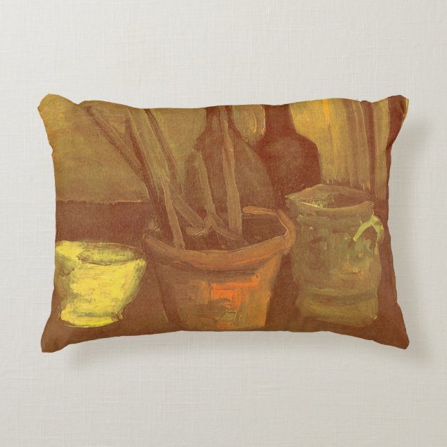 Vincent van Gogh - Stilleven penseel in pot Accent Kussen (Voorkant)