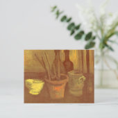 Vincent van Gogh - Stilleven penseel in pot Briefkaart (Staand voorkant)