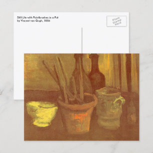 Vincent van Gogh - Stilleven penseel in pot Briefkaart