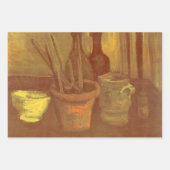 Vincent van Gogh - Stilleven penseel in pot Inpakpapier Vel (Voorkant)