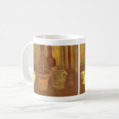 Vincent van Gogh - Stilleven penseel in pot Koffiemok (Voorkant links)