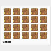 Vincent van Gogh - Stilleven penseel in pot Vierkante Sticker (Vel)