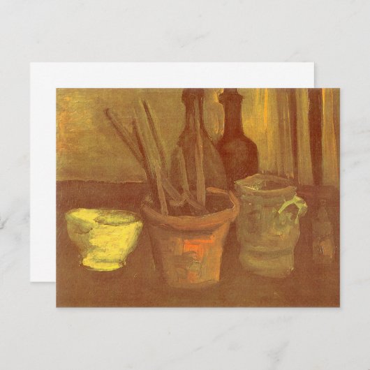 Vincent van Gogh - Stilleven penselen in pot (Voorkant / Achterkant)